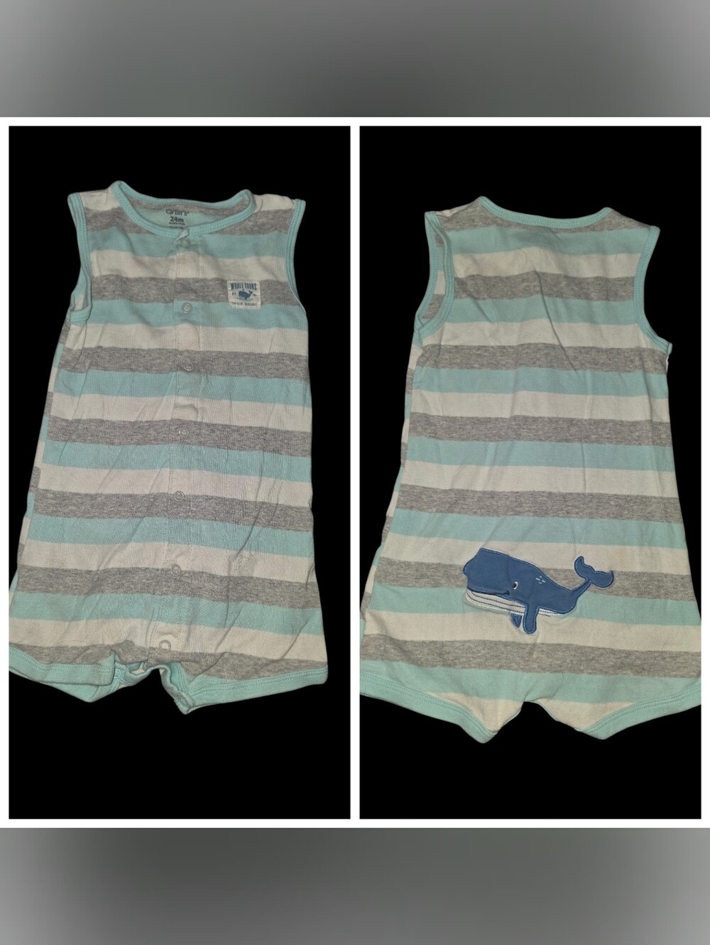 9/8/64.Carters Boys Striped Bodysuit(PRICE IS FIRM IF YOUR JUST BUYING THIS ITEM